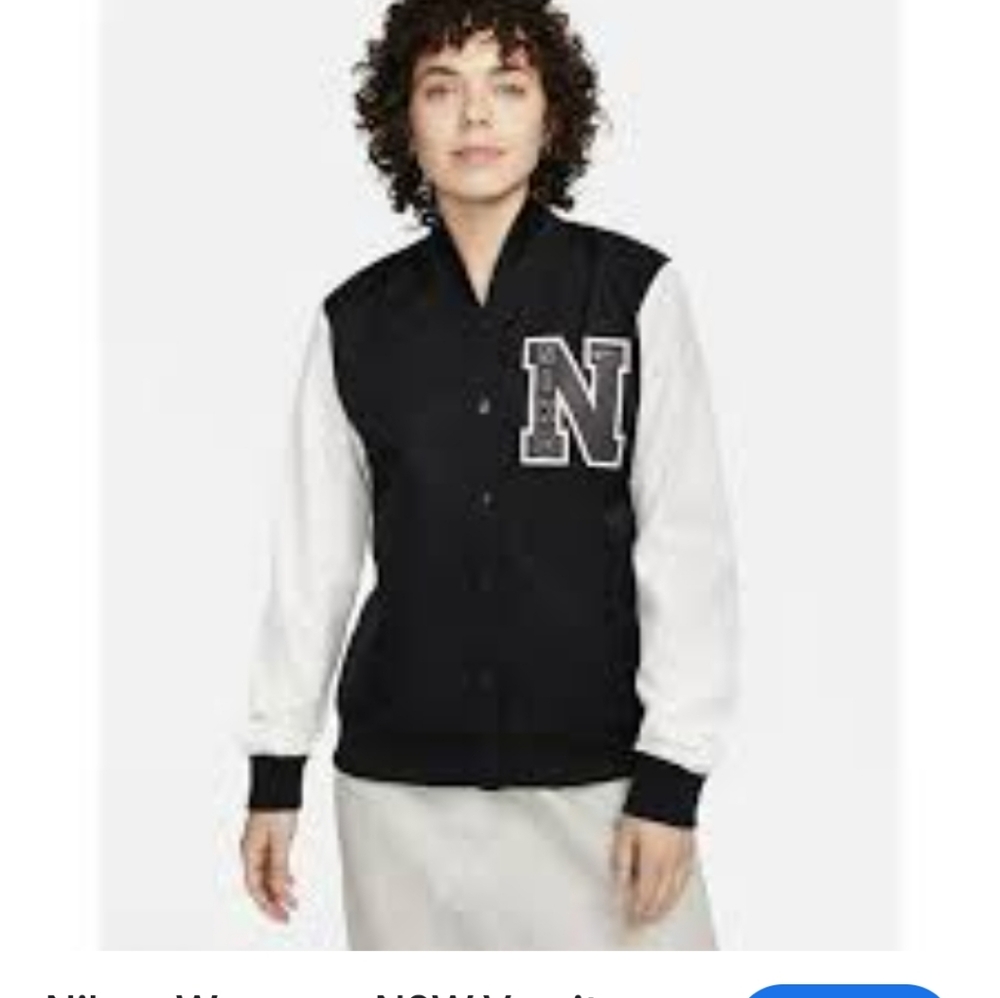 Nike Womens Varsity Jacket. Patch on left chest XS/S